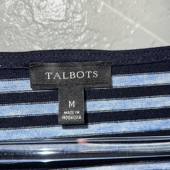 Talbots Women’s Long Sleeve Striped Top - Picture 4 of 6